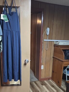 HALARA Navy Blue Midi Dress